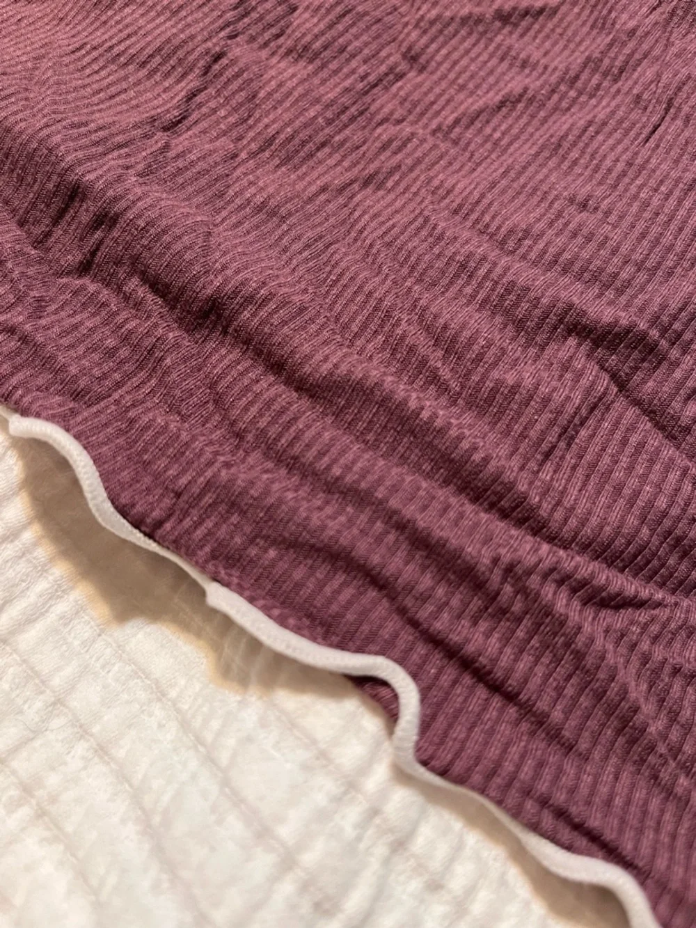 SHEIN Dual-Tone Ribbed Cami - Mauve & Plum - Picture 5 of 7